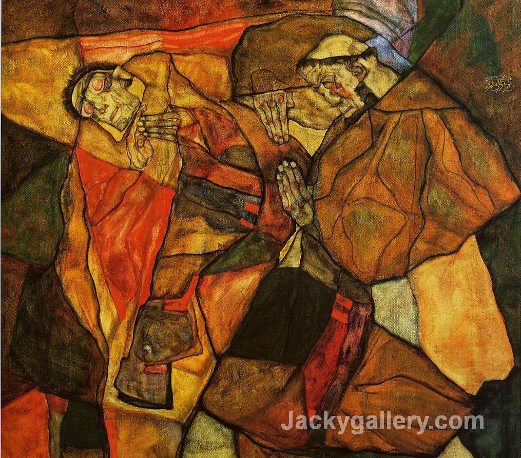 Agony by Egon Schiele paintings reproduction